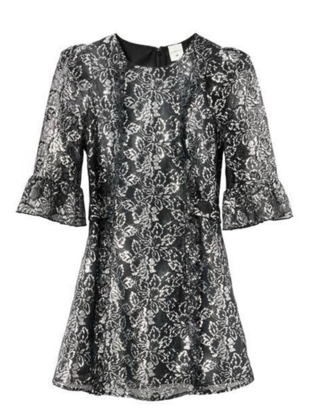 The Vampire’s Wife Black & Silver Lace Mini Dress - Women, small
